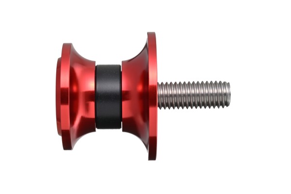 Swing arm spool set CNC red anodized M8 with...