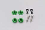 Schwingen Spule Set Aluminium CNC grün eloxiert M8 mit Nylon Spacer