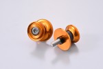 Swing arm spool set CNC gold anodized M8 with Nylon spacer