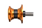 Swing arm spool set CNC gold anodized M8 with Nylon spacer