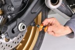 Schwingen Spule Set Aluminium CNC gold eloxiert M8 mit Nylon Spacer