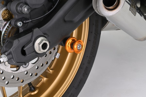 Swing arm spool set CNC gold anodized M8 with...