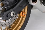 Swing arm spool set CNC gold anodized M8 with Nylon spacer