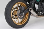 Swing arm spool set CNC gold anodized M8 with Nylon spacer