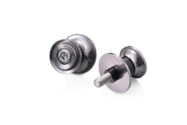 Swing arm spool set CNC gun metal anodized M8...
