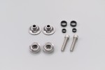 Schwingen Spule Set Aluminium CNC gun metal grau eloxiert M8 mit Nylon Spacer