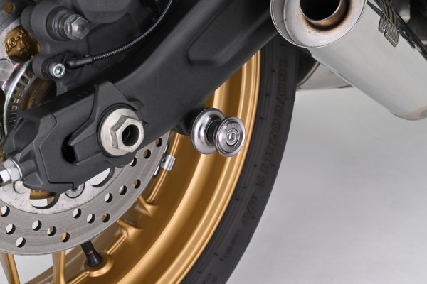 Swing arm spool set CNC gun metal anodized M8...