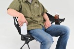Camping Klappstuhl "Wide/Rest Chair" kompakt 67x85x56cm schwarz