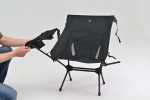 Camping Klappstuhl "Wide/Rest Chair" kompakt 67x85x56cm schwarz