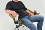 Camping Klappstuhl "Wide/Rest Chair" kompakt 67x85x56cm khaki