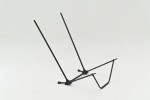 Camping Klappstuhl "High Back Low Chair" kompakt 74x55x69cm schwarz