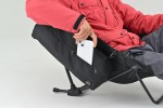 Camping Klappstuhl "High Back Low Chair" kompakt 74x55x69cm schwarz