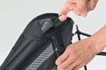 Camping Klappstuhl "High Back Low Chair" kompakt 74x55x69cm schwarz