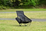 Camping Klappstuhl "High Back Low Chair" kompakt 74x55x69cm schwarz