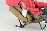Camping chair "High Back Low Chair" MIL 70x55x49cm khaki
