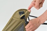 Camping Klappstuhl "High Back Low Chair" kompakt 74x55x69cm khaki