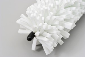 Flexible wheel brush EVA white 2