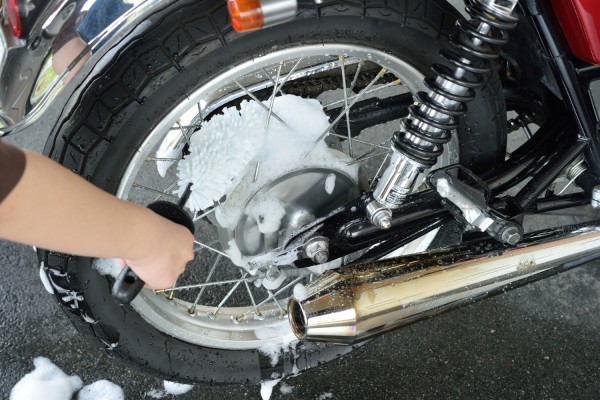 Flexible wheel brush EVA white