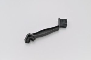 Motorcycle chain brush L-shaped