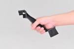 Motorcycle chain brush L-shaped