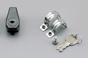 Handlebar helmet lock holder black ø22.2 / 25.4mm