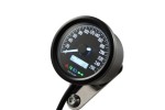 "VELONA60" ELECTRICAL SPEEDOMETER 260KMH(MPH) W/ INDICATORS, WHITE-LED, BLACK