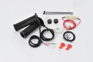 Heated grips 4-level 22.2mm 7/8" open end