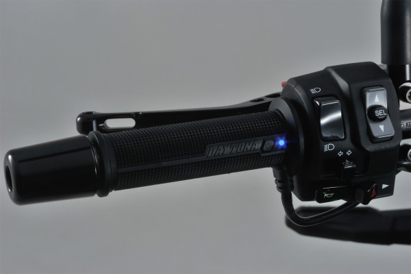 Heated grips 4-level 22.2mm 7/8" open end