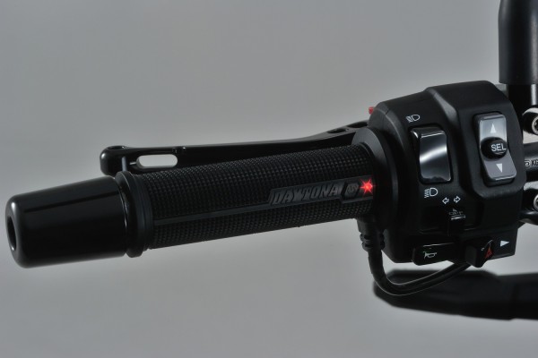 Heated grips 4-level 22.2mm 7/8" open end