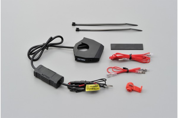 Stromversorgung USB SLIM 1x USB f. Motorrad Lenker