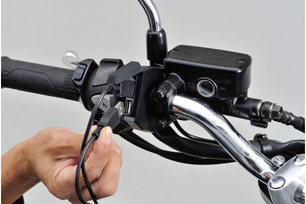 Power supply USB SLIM 2x USB for motorcycle...