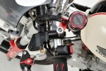 Master cylinder tank cap for NISSIN 38mm dual anodized red black Master cylinder tank cap for NISSIN 38mm dual anodized red black