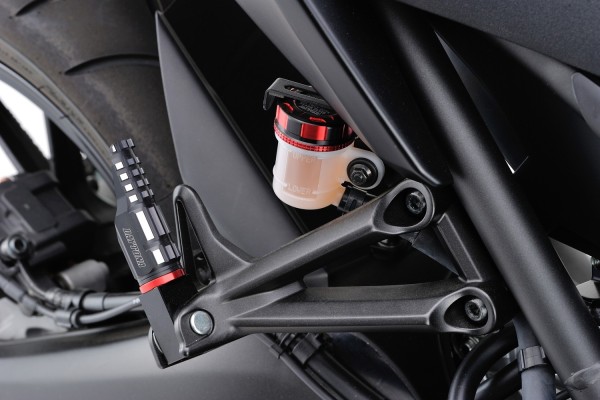 Deckel Behälter Bremsflüssigkeit für NISSIN 42mm 2-farbig eloxiert rot schwarz