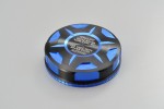 Deckel Behälter Bremsflüssigkeit für NISSIN 59mm 2-farbig eloxiert blau schwarz Deckel Behälter Bremsflüssigkeit für NISSIN 59mm 2-farbig eloxiert blau schwarz