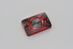 Deckel Bremspumpe für HONDA (B) 2-farbig eloxiert rot schwarz Deckel Bremspumpe für HONDA (B) 2-farbig eloxiert rot schwarz