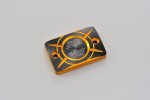 Master cylinder square cap for HONDA (B) dual anodized gold black