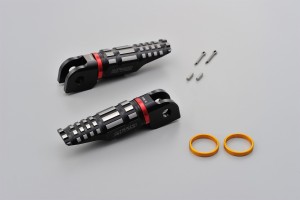 Aluminium Fußrasten Fahrer 2-farbig eloxiert f. HONDA + SUZUKI