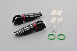 Aluminium Fußrasten Fahrer 2-farbig eloxiert f. KAWASAKI