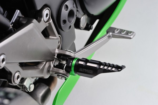 Aluminium Fußrasten Fahrer 2-farbig eloxiert f. KAWASAKI